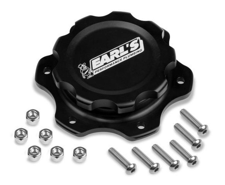 Earls Alm Fuel Cell Cap & Bung w/6 Bolt Flange 166016ERL