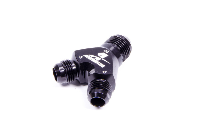 Aeromotive Y-Block Fitting - 10an to 2 x -8an 15675