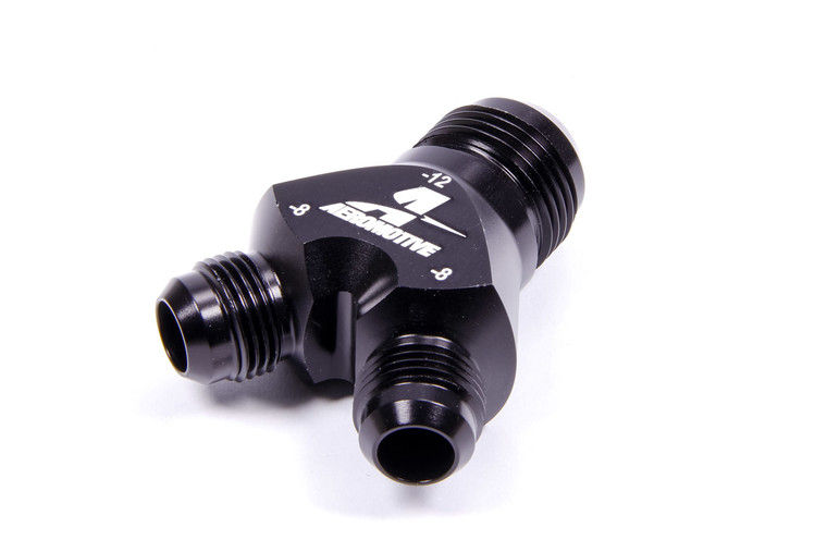 Aeromotive Y-Block Fitting - 12an to 2 x -8an 15677
