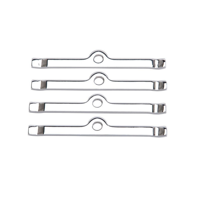 Edelbrock Chrome V/C Hold-Down Tabs - 4pcs. 4404