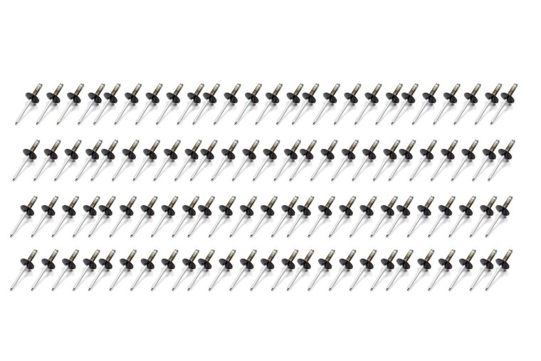 Fivestar Lrg Hd Rivet Black Multi -grip 100pk 814B-100L