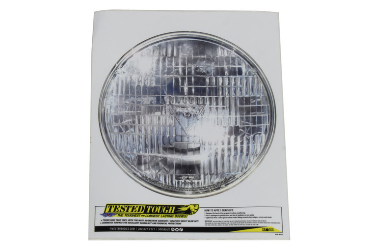 Fivestar Univer. Headlight Decal 7.25in Diameter H00-411S