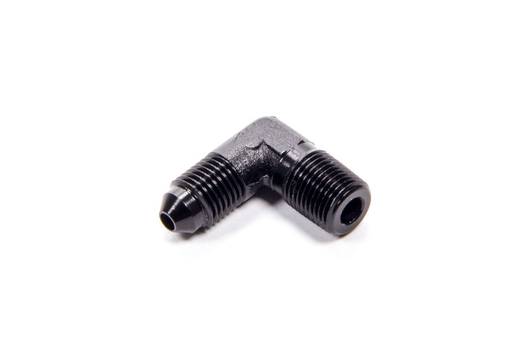 Fragola 90 Deg Adapter Fitting #3 x 1/8 MPT Black 482203-BL