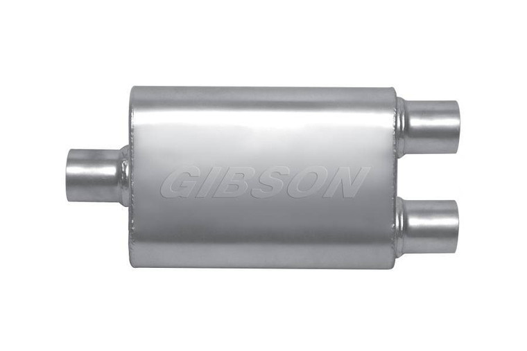 Gibson Exhaust MWA 3.0in Center/2.5in D ual Oval Muffler BM0109