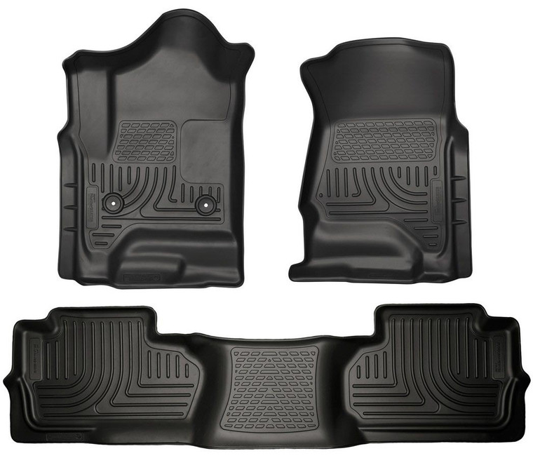 Husky Liners 15-   GM 2500HD Dbl Cab Floor Liners Black 98241