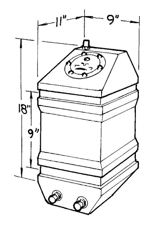 Jaz 5-Gallon Drag Race Cell  250-105-01