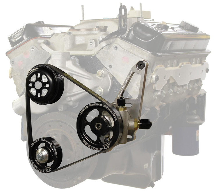 Jones Racing Products Serpentine Drive Kit SBS w/ P/S & W/P 1004-AL-CE