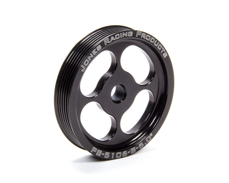 Jones Racing Products P/S Pulley 6 Groove Serpentine 5in Press Fit PS-5106-B-5.000