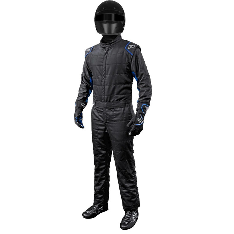 K1 Racegear Suit Outlaw XX-Large Black / Blue SFI 3.2A/5 20-OTL-NB-2XL