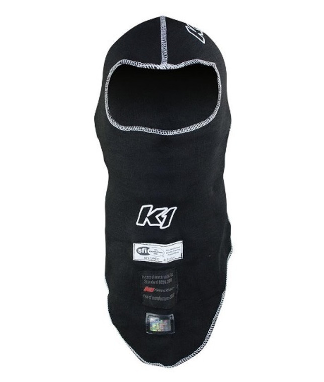 K1 Racegear Balaclava Head Sock Flex Black 26-FHS-N