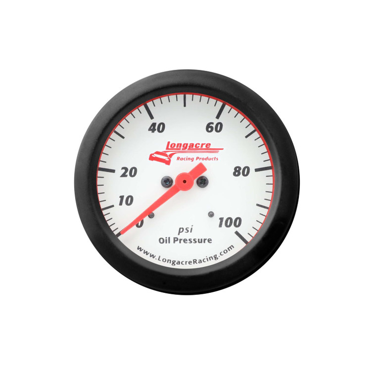 Longacre Gauge Sportsman Oil Pressure 0-100psi 52-46900