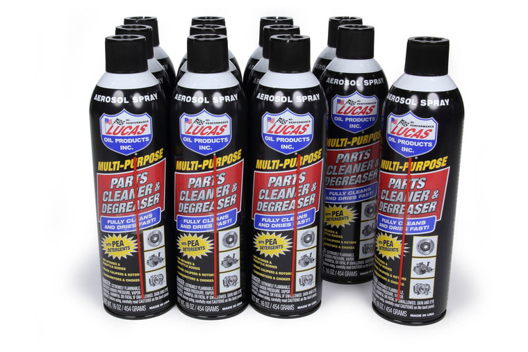 Lucas Oil Parts Cleaner & Degrease r Case 12x16oz 11115