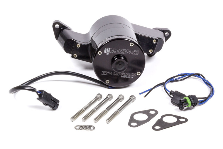 Meziere SBF Billet Electric H.D. Water Pump - Black WP111SHD