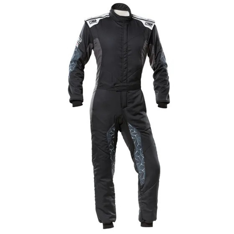 Omp Racing, Inc. TECNICA HYBRID OVERALL F IA 8856-2018 BLACK / SIL IA0-1864-A01-171-58