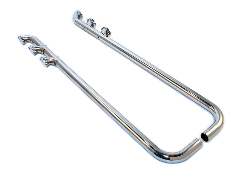 Patriot Exhaust Lake Pipes - 3 Outlets  80in Long H1284