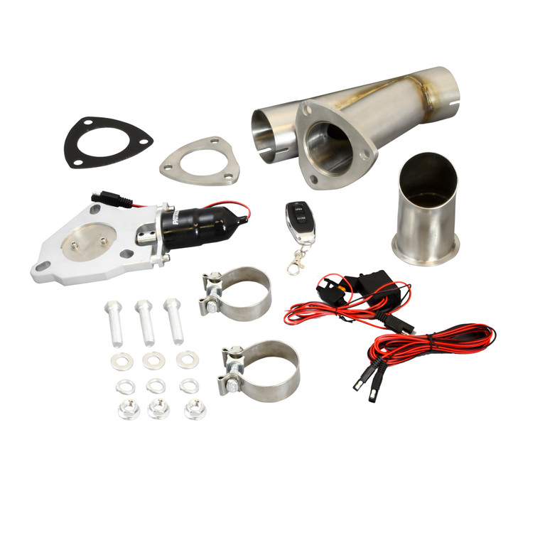 Patriot Exhaust 2.5 Electric Cutout Single System w/Remote PEC250K-1