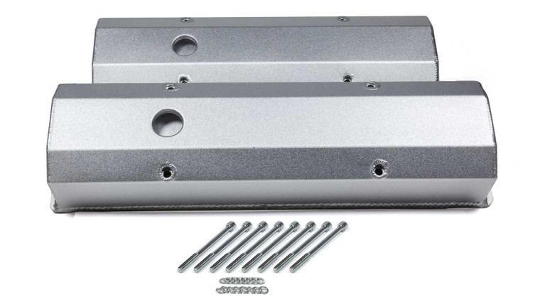 Prw Industries, Inc. Billet Rail Fab. V/C's - SBC Tall Silver 4035000
