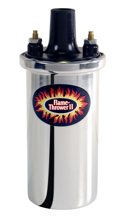 Pertronix Ignition Flame-Thrower II Coil - Chrome- Oil Filled 45001
