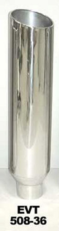 Pypes Performance Exhaust Exhaust Stack 5in x 8in 36in L Polished EVT508-36