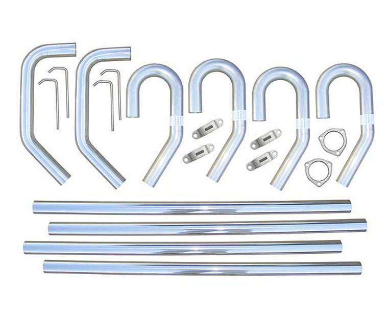 Pypes Performance Exhaust SS Builders Kit 2.5in Exhaust w/o X-Pipe SVV10