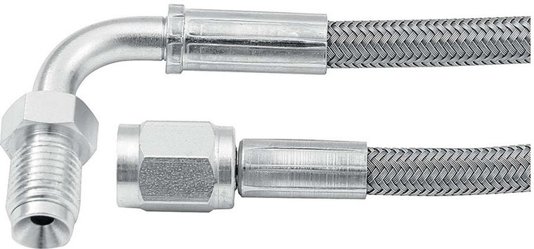 Allstar Performance 48in #3 Line -3 Str/90 Deg 3/8-24 Inv Flr ALL46332-48