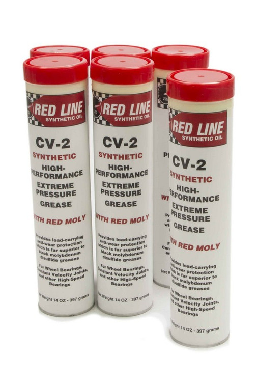 Redline Oil CV-2 Synthetic Grease Cartridge Case/6-14oz 80402 CASE/6