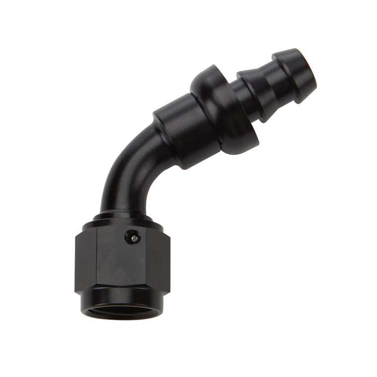 Allstar Performance Pushlock Hose End Black 60 Deg Elbow -8 ALL49443