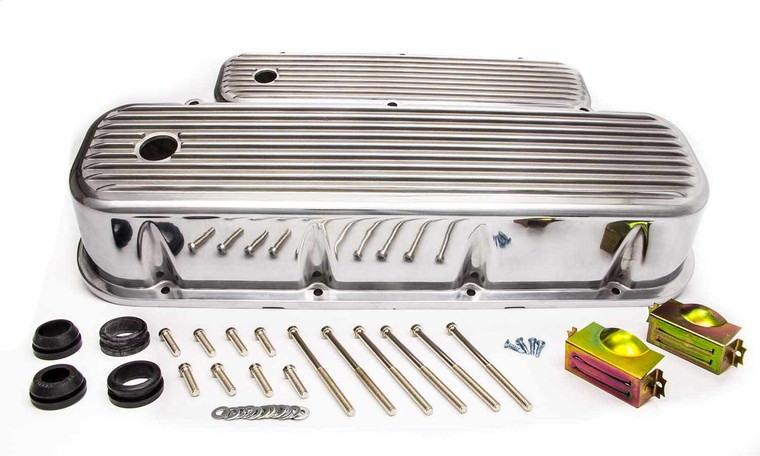 Racing Power Co-Packaged BBC Alum Finned Tall V/C Polished R6280