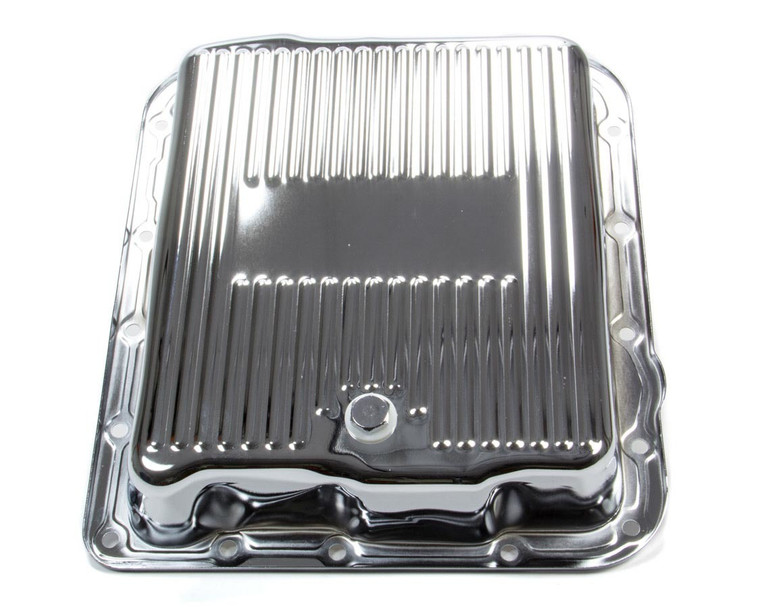 Racing Power Co-Packaged GM 700R4/4L60E Trans Pan Chrome Steel Finned R7599