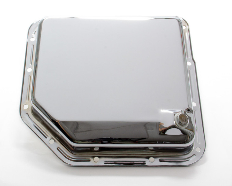 Racing Power Co-Packaged TH350 Trans Pan Chrome Steel Plain R9074