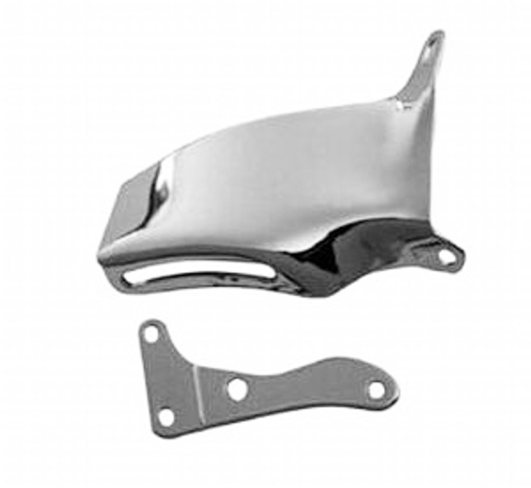 Racing Power Co-Packaged SB Chevy Lwp Alternator Bracket Chrome R9317