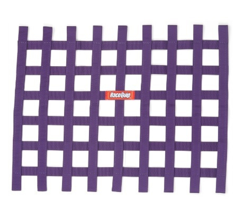 Racequip Ribbon Window Net Purple Non-SFI 18in x 24in 721055RQP