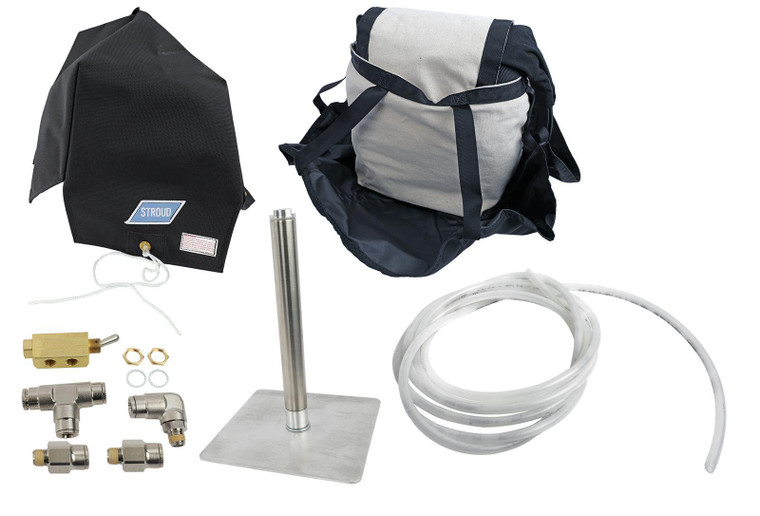 Stroud Safety Pararchute 430 Large w/ Air Launcher Black 4304804-01-05