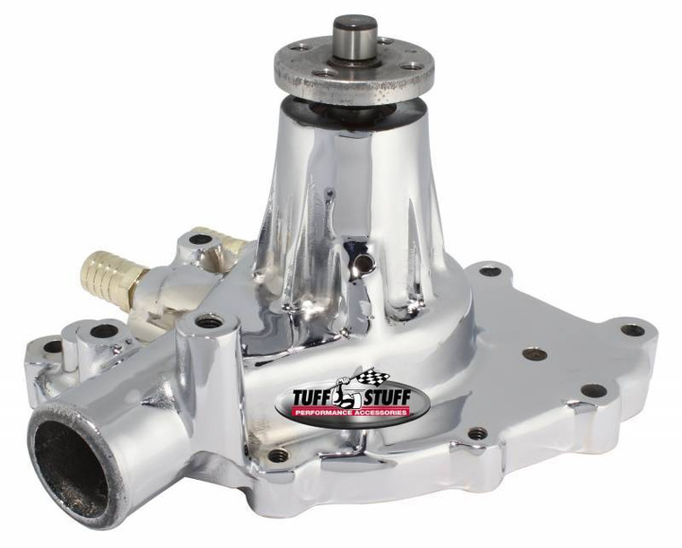 Tuff-Stuff Ford Water Pump Pass Side Inlet Chrome 1432AA