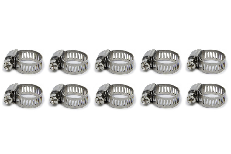 Vibrant Performance S.S. Worm Gear Clamps .44in to .90in 10 Pack 12151