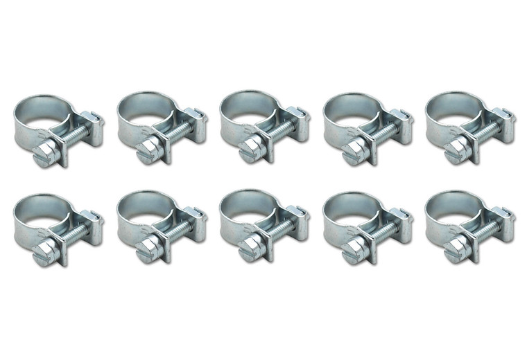 Vibrant Performance Fuel Injector Style Mini Hose Clamp: 10mm-12mm ( 12233