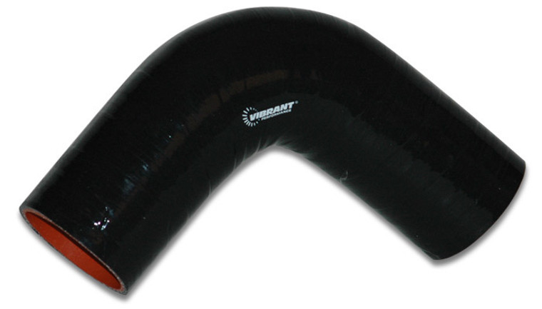Vibrant Performance 4in ID x 3in Long Silicone 90 Deg Elbow Bl 2746