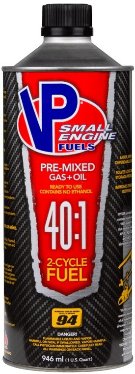 Vp Racing 40:1 Pre-Mix Fuel 1qt Can 6295