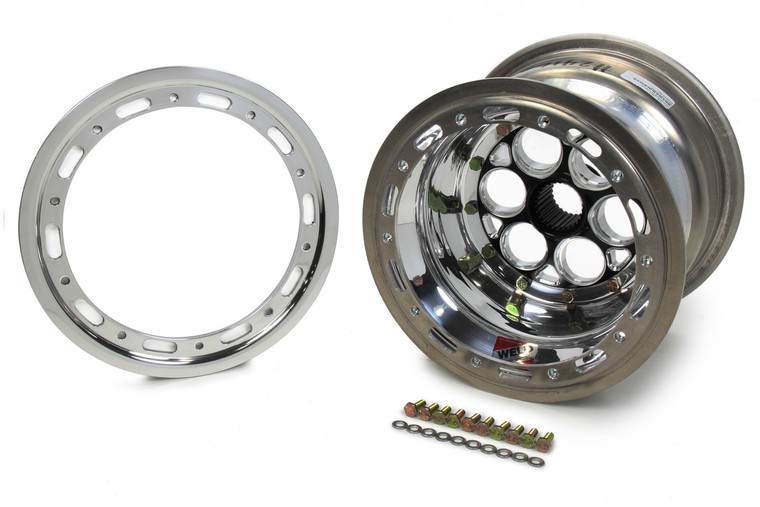 Weld Racing 10x8 27 Spline 3in BS w/ Beadlock Black 734B-10823