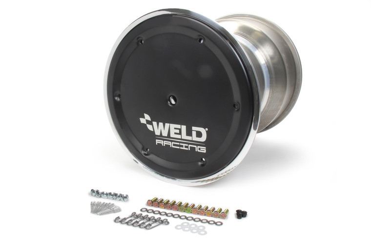 Weld Racing 15x18 42 Spline 5in BS Bead-Loc w/Cover BLK Cen 735B-51855BC-6