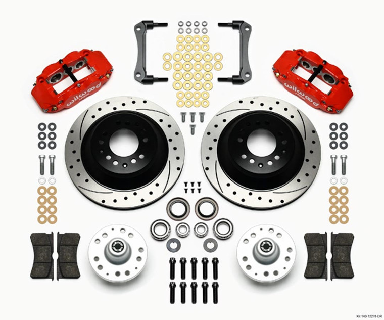 Wilwood Front Disc Brake Kit Blk 70-78 Camaro/Nova 12.88 140-12278-DR