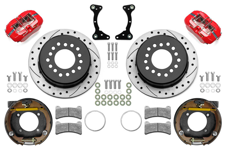 Wilwood Brake Kit Rear Red FDP Drilled 11in GM G Body 140-17120-DR