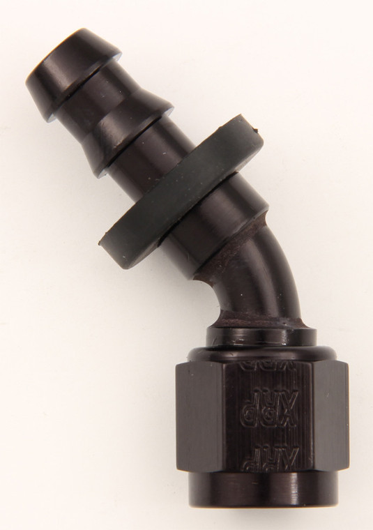 Xrp-Xtreme Racing Prod. #8 45 Deg Push-On Hose End Black 234508BB