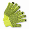 PIP West Chester 708SKBS Hi-Vis Reverse PVC Palm Dot String Knit Gloves