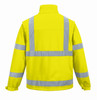 Hi-Vis Softshell Jacket - Hi-Vis Yellow Back