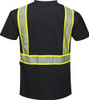 Portwest® S396 Non-ANSI Iona Plus Hi-Vis Black Short Sleeve T-Shirt 