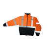 Radians SJ11QB-3ZOS Type R Class 3 Weatherproof Bomber Jacket with Quilted Built-In Liner - Orange/Black