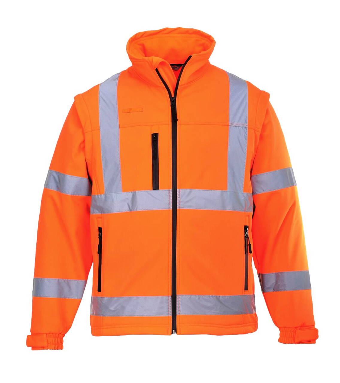 Terra Hi-Vis Softshell Jacket with YKK Zipper (Orange) SZ 2XL