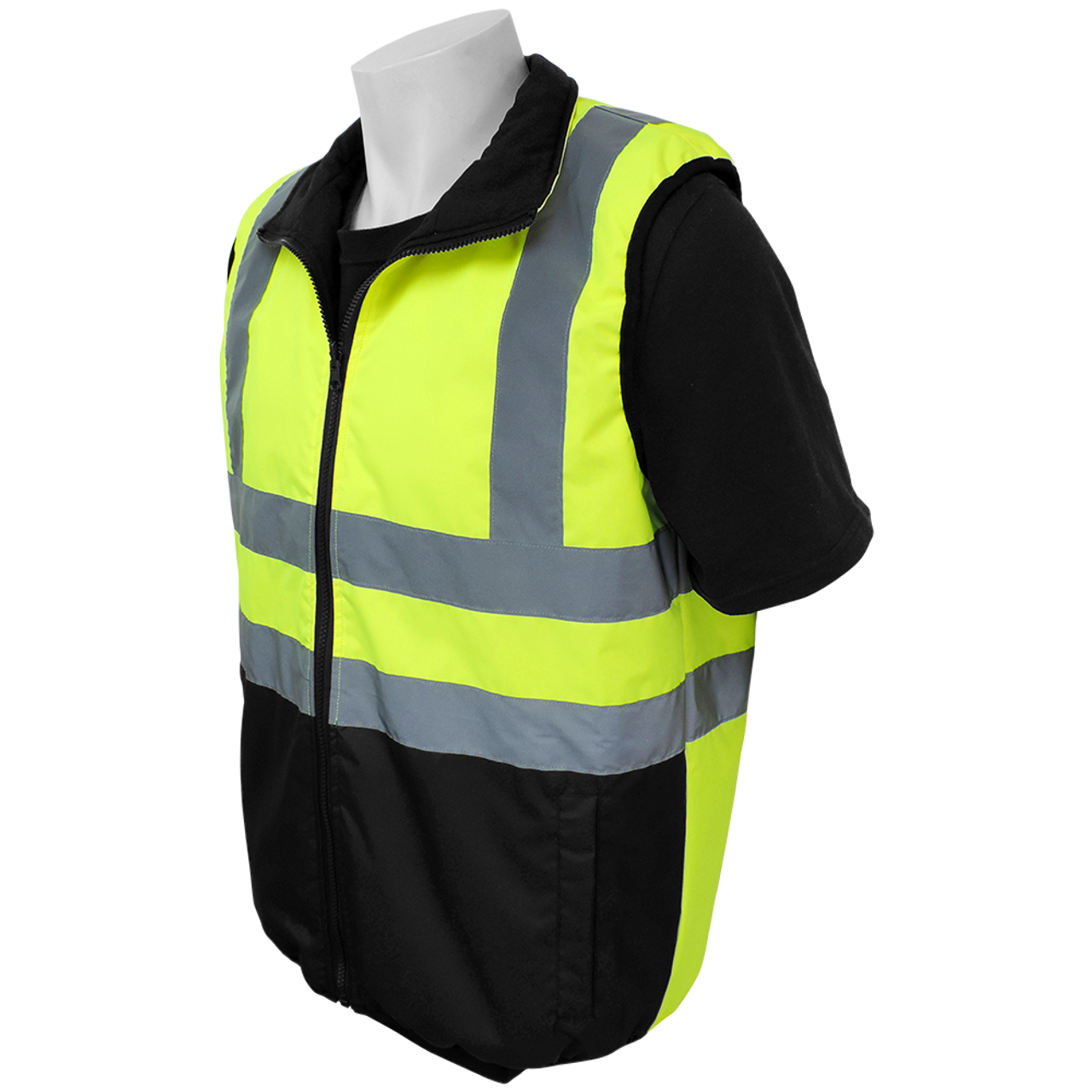 Global Glove GLO-V1 - FrogWear  - High-Visibility Reversible Insulated Safety Vest