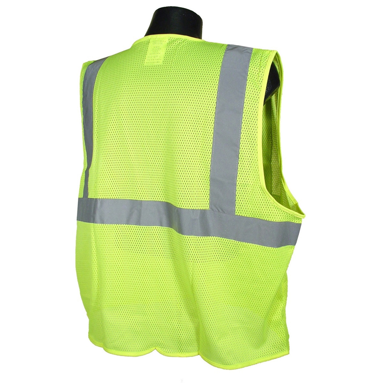 Radians SV2ZGM Economy Type R Class 2 Mesh Safety Vest with Zipper  -  BACK